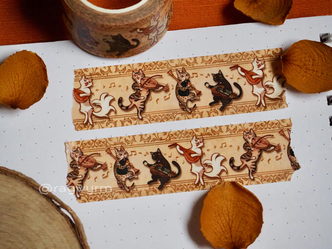 Medieval Meowsicians Washi Tape - 2025