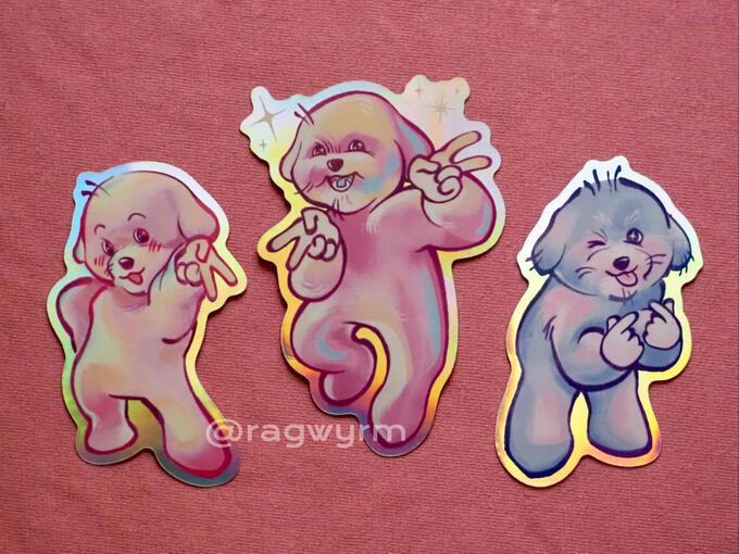 Gyaru Dogs Sticker Set - 2024